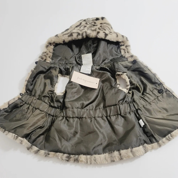 Nwt First Impression animal print fur vest.6-9M - Picture 2 of 5